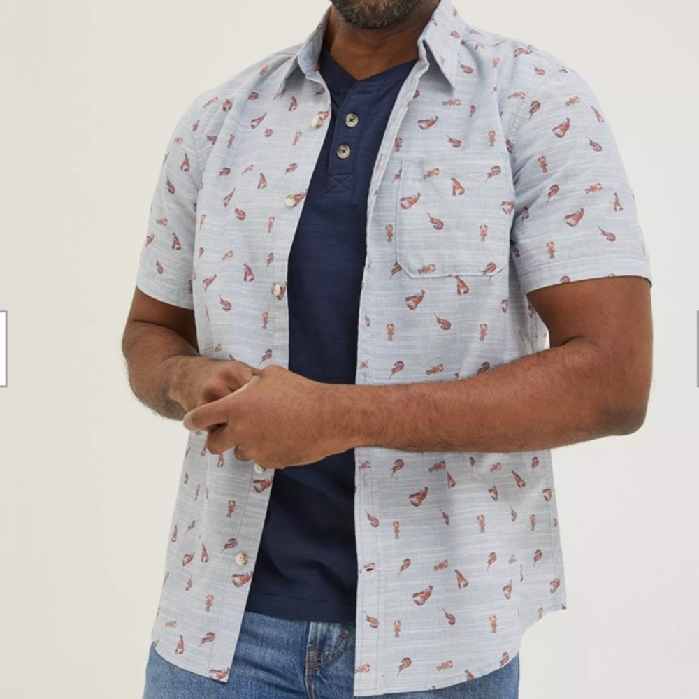Fat Face Seafood Print Shirt